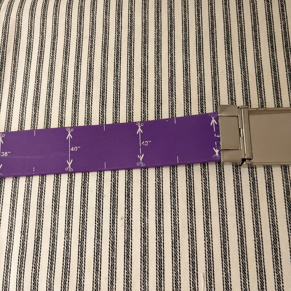 Clazic Purple Golf Belt Silicone with Floral‎ Buckle